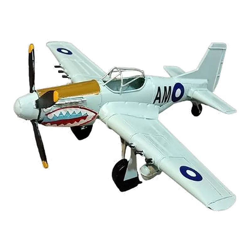 Vintage Tin Fighter Aircraft