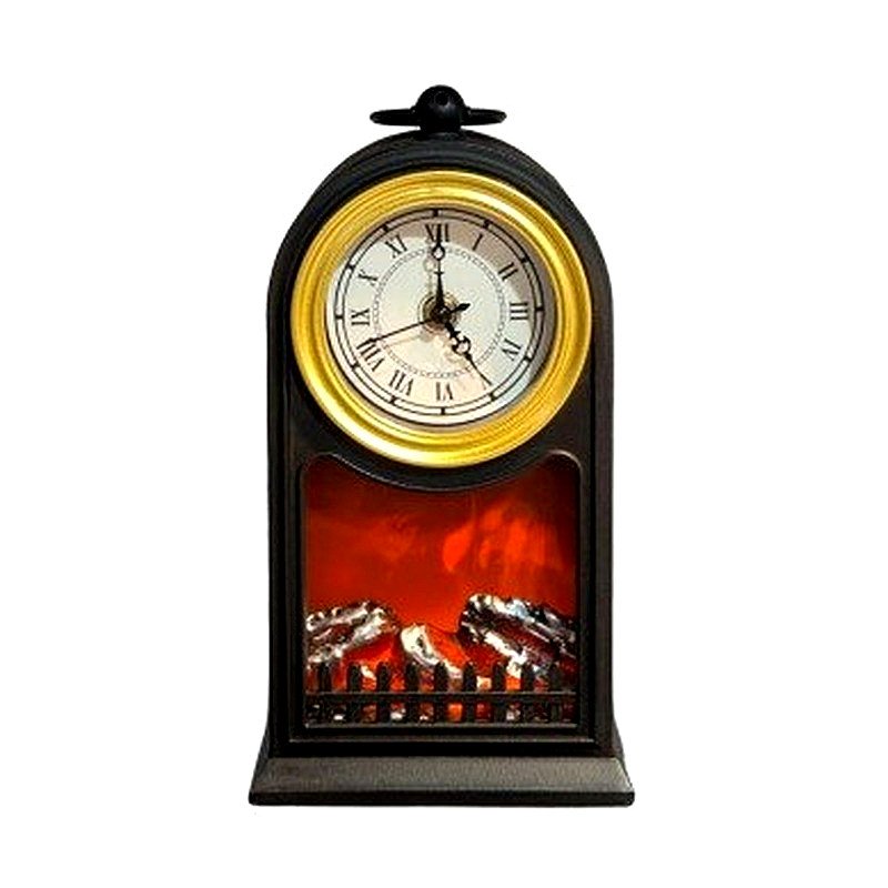LED Fireplace Style Lantern (Black Clock) — Home & Garden | Zaptek BD