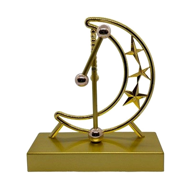 Perpetual Motion Desk Decor (Gold Crescent Moon) — Home & Garden | Zaptek BD
