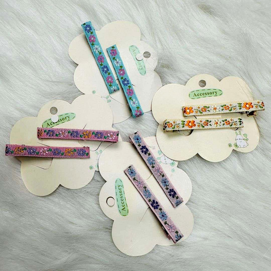 Daisy Flower Cotton Linen Hair Clips — Baby Toy Accessories | Zaptek BD