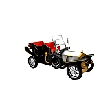 Vintage Tin Open Roadster Model — Black & Gold image 2