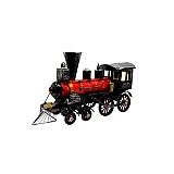 Vintage Tin Steam Locomotive Model — Red & Black image 2