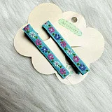 Daisy Flower Cotton Linen Hair Clips image 6