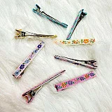 Daisy Flower Cotton Linen Hair Clips image 2