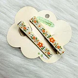 Daisy Flower Cotton Linen Hair Clips image 4