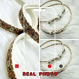 Embroidery Flower Lace Pearl Headband for Girls image 2