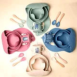 Silicone Baby Feeding Set with Suction Bib image 1