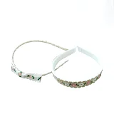 Embroidery Flower Lace Pearl Headband for Girls image 1