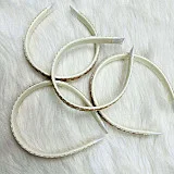 Embroidery Flower Lace Pearl Headband for Girls image 3