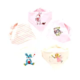 Pure Cotton Baby Triangular Bibs image 3