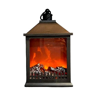 LED Fireplace Style Lantern (Cottage Lantern)