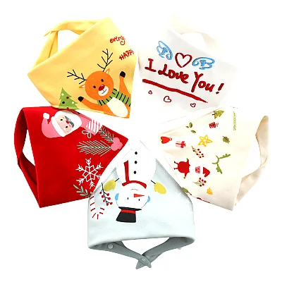 Pure Cotton Baby Triangular Bibs